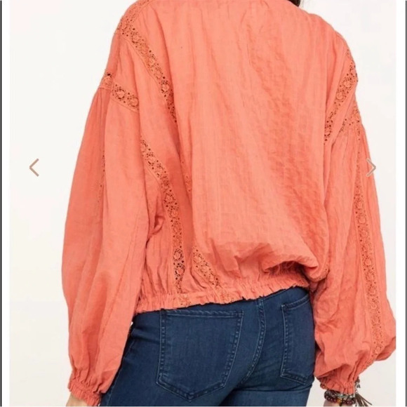 FREE PEOPLE Maria Maria Athena Embroidered Boho Blouse Top - Picture 3 of 14